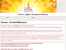 Tablet Screenshot of gapyoga.de